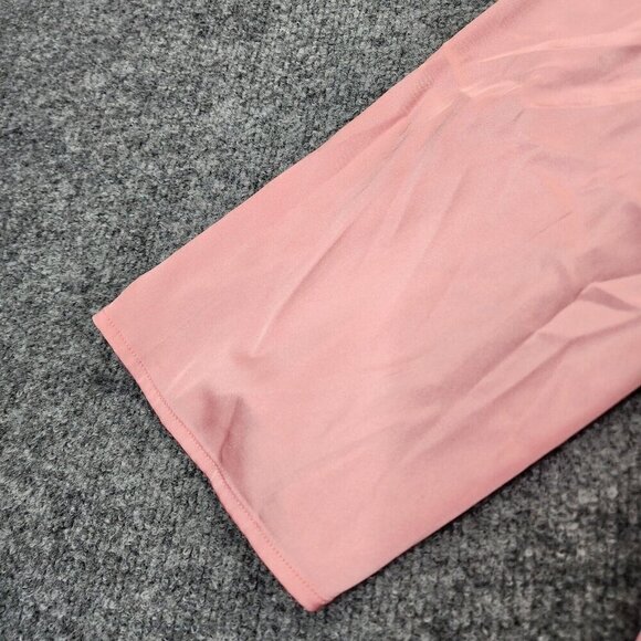 NEW Line & Dot REVOLVE Rampling Mini Babydoll Satin Pink Dress Cold Shoulder XS - Picture 3 of 15